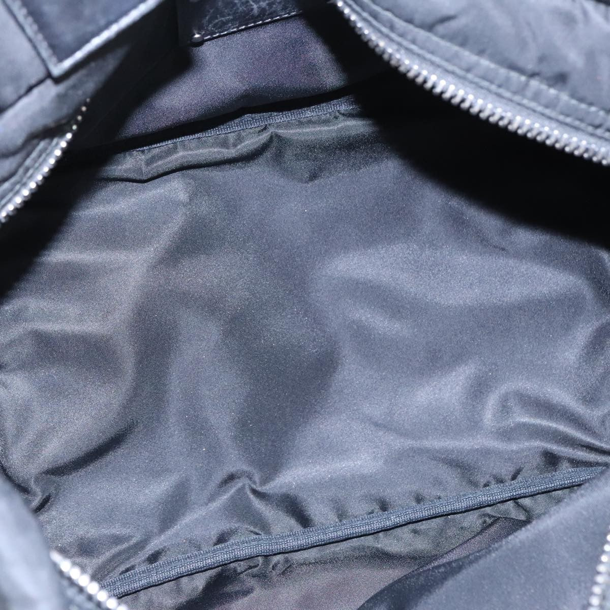 Prada Convertible Double Tote Tessuto, Navy, Nylon, Tote Bag