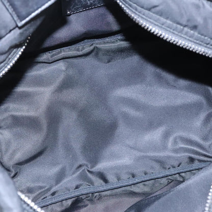 Prada Convertible Double Tote Tessuto, Navy, Nylon, Tote Bag