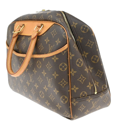 Louis Vuitton Deauville Handbag Monogram Canvas, BROWN, CANVAS, Handbag