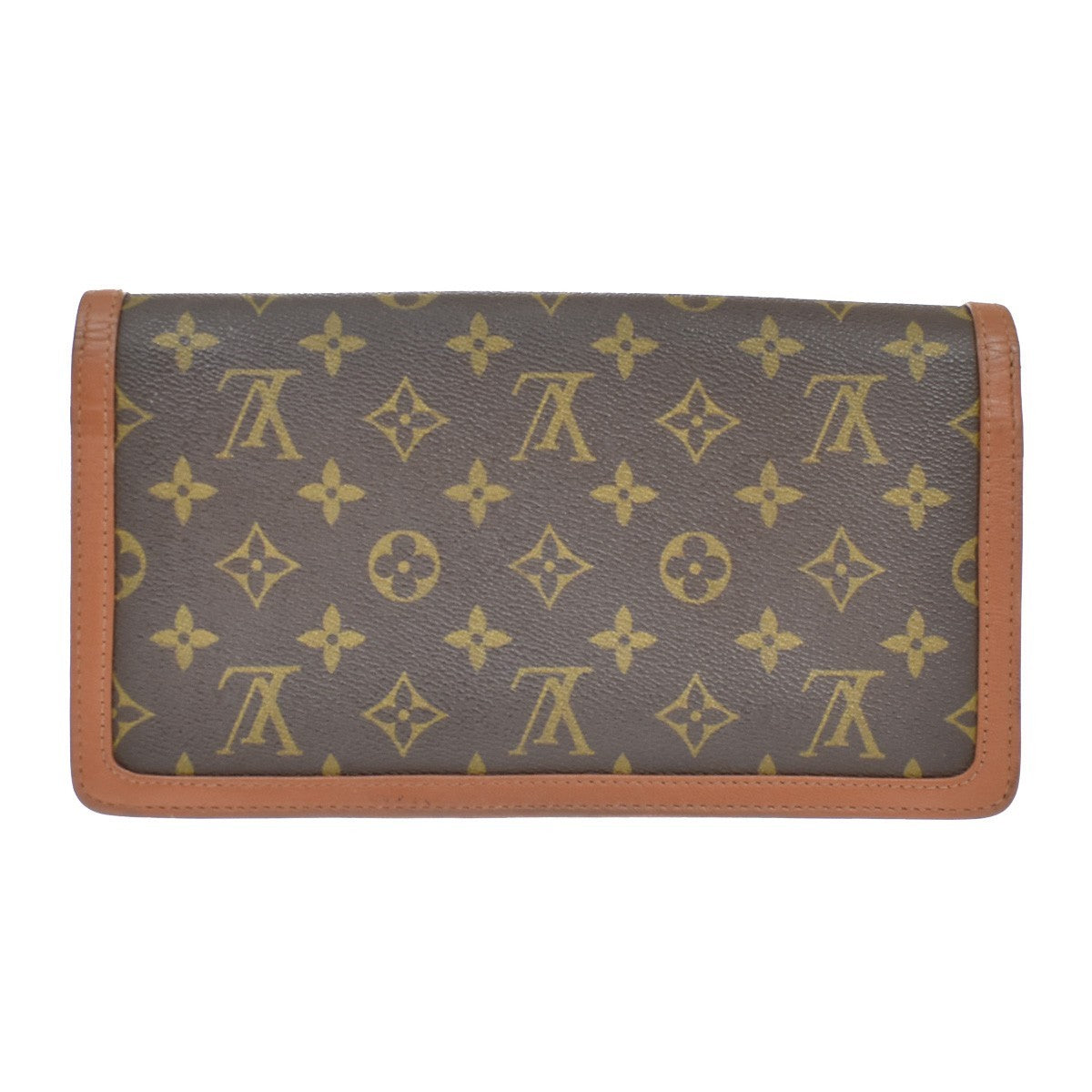 Louis Vuitton Dame Pochette Monogram Canvas, BROWN, CANVAS, Clutche & pouche