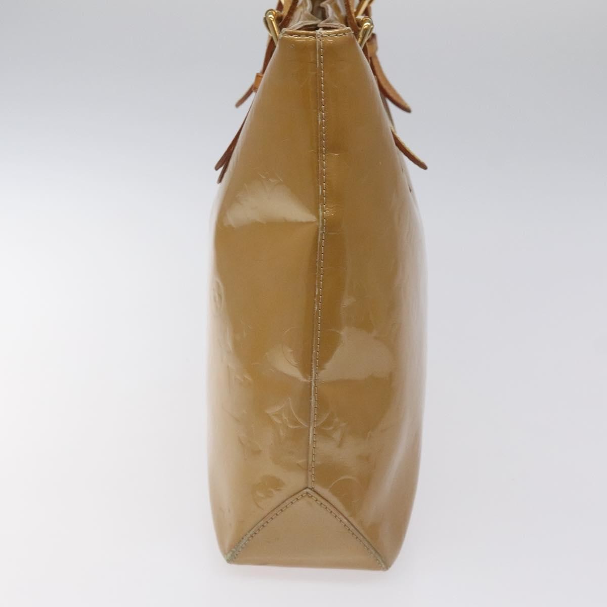 Louis Vuitton Brentwood Handbag Monogram Vernis, BEIGE, PATENT_LEATHER, Shoulder bag