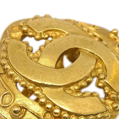 Chanel CC Rhombus Clip-On Earrings Metal, GOLD, GOLD_PLATED, Earrings