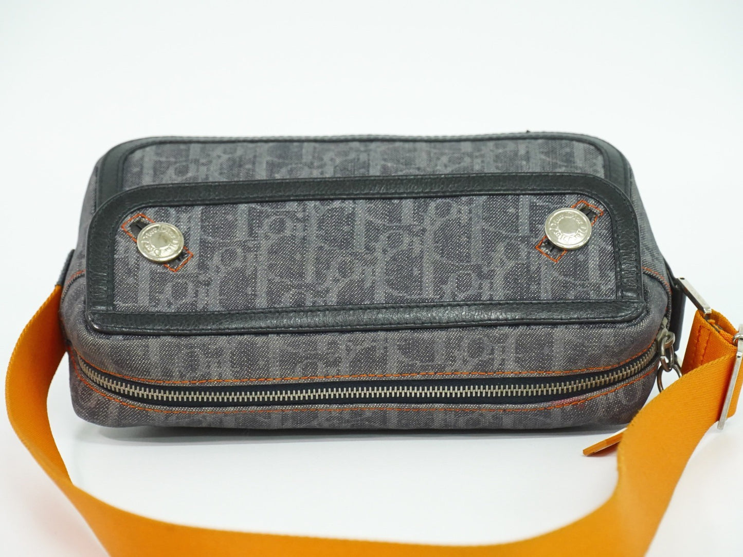 Christian Dior Flight Shoulder Bag Denim, NAVY, DENIM_JEANS, Shoulder bag