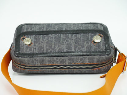 Christian Dior Flight Shoulder Bag Denim, NAVY, DENIM_JEANS, Shoulder bag