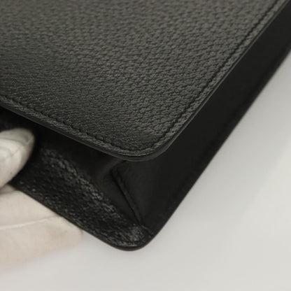 Salvatore Ferragamo Vintage clutch Bag Leather, BLACK, LEATHER, Clutche & pouche