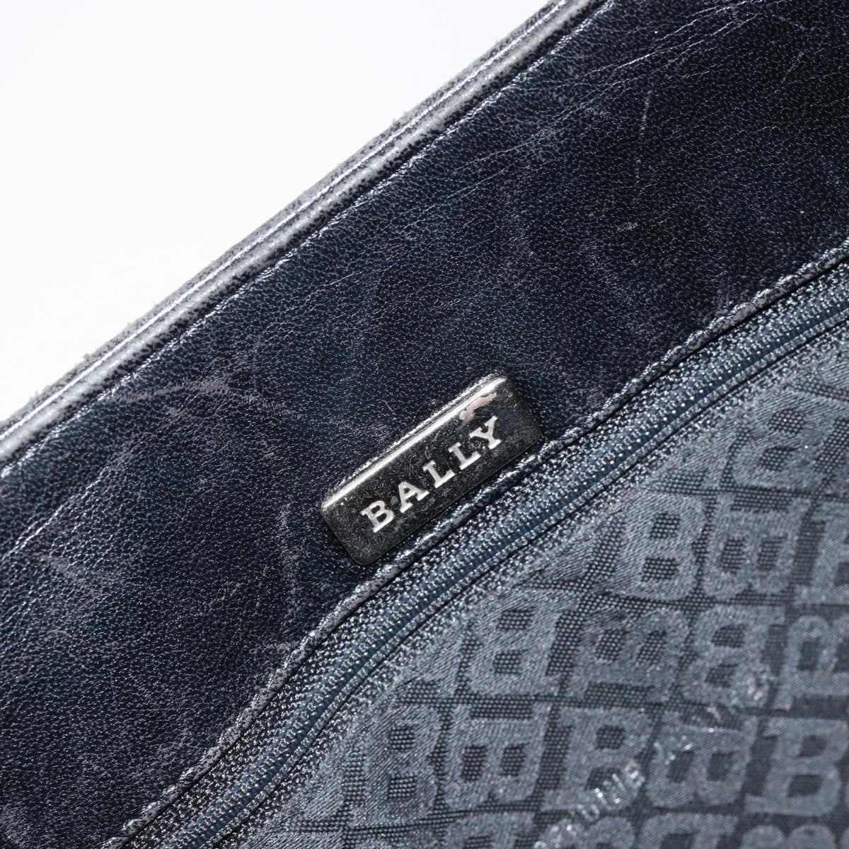Bally Vintage Handbag Leather, BLACK, LEATHER, Handbag