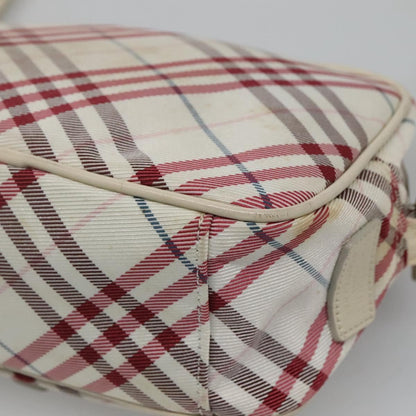 Burberry Nova Check Blue Label Nylon, RED, NYLON, Shoulder bag