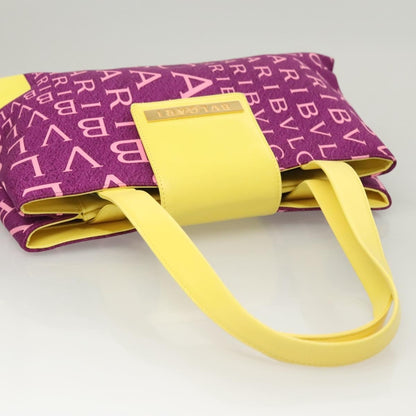 Bvlgari B.Zero1 Logomania Bag Canvas with Leather, PURPLE, NYLON, Shoulder bag