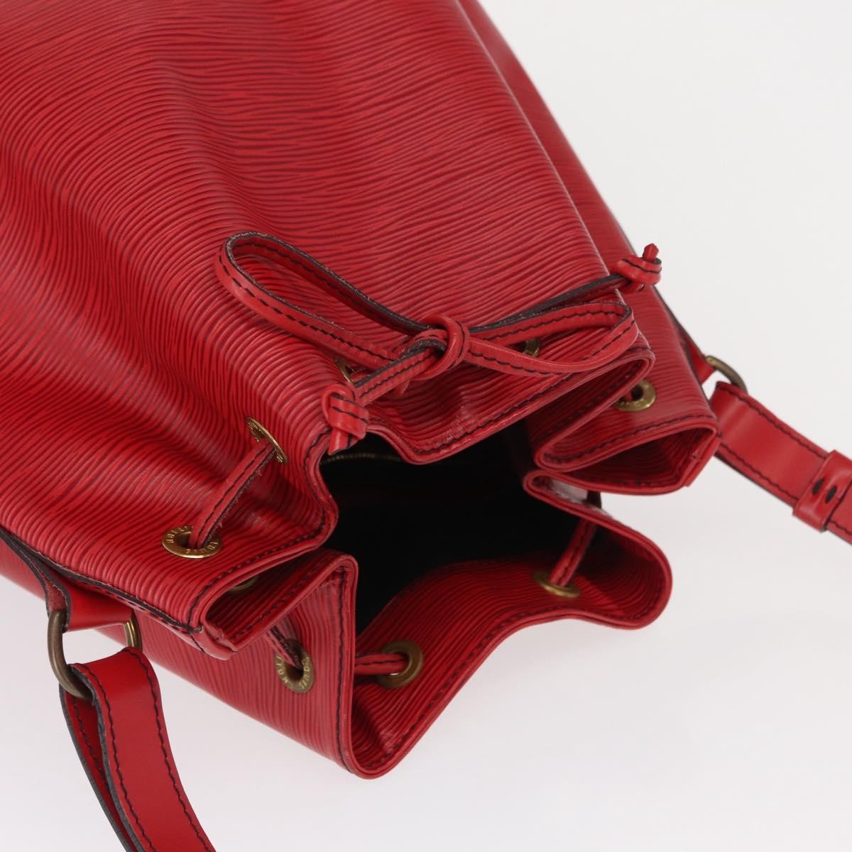 Louis Vuitton Petit Noe NM Handbag Epi Leather, RED, LEATHER, Shoulder bag