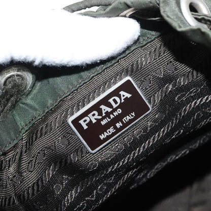 Prada Front Pocket Backpack Tessuto, Khaki, Nylon, Backpack