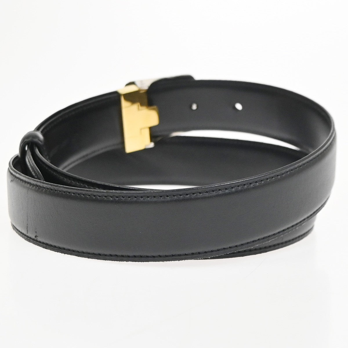 Cartier Santos Plaque Reversible Belt Leather, Black, Leather, Belt