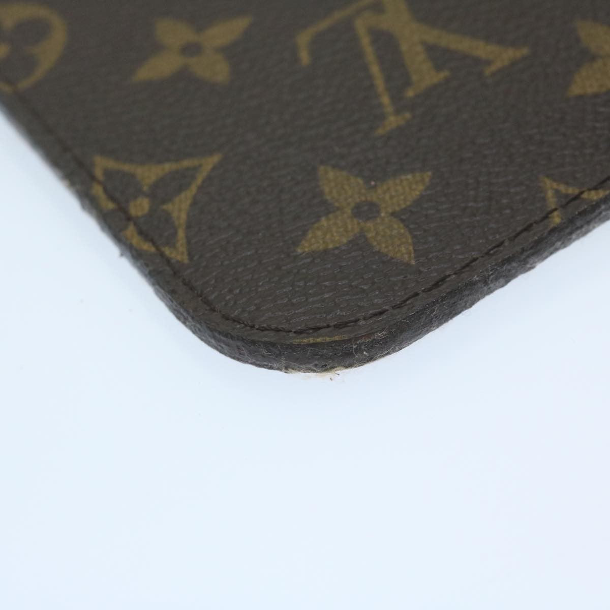 Louis Vuitton Neverfull Pochette Monogram Canvas, BROWN, CANVAS, Tote bag
