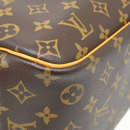 Louis Vuitton Deauville Handbag Monogram Canvas, Brown, Canvas, Handbag