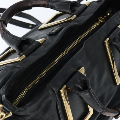 Chloe Ethel Tote Leather, BLACK, LEATHER, Tote bag