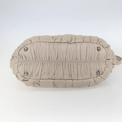Prada Gaufre Convertible Tote Nappa Leather, BEIGE, LEATHER, Handbag