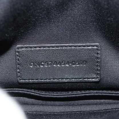 Saint Laurent Classic Monogram Zip Bill Pouch Leather, BLACK, LEATHER, Clutche & pouche