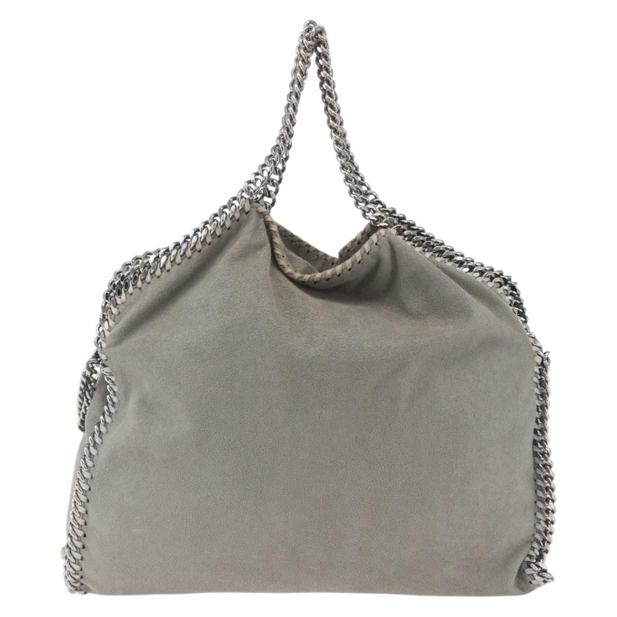 Stella McCartney Falabella Tote Shaggy Deer, GRAY, POLYESTER, Shoulder bag