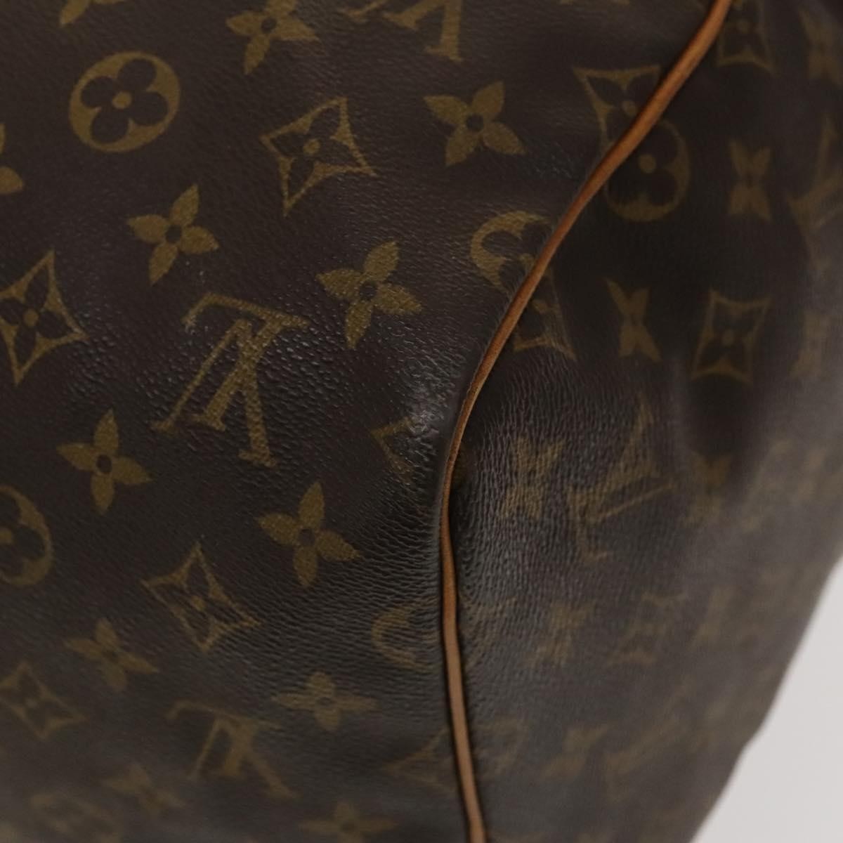 Louis Vuitton Keepall Bag Monogram Canvas, BROWN, CANVAS, Travel bag