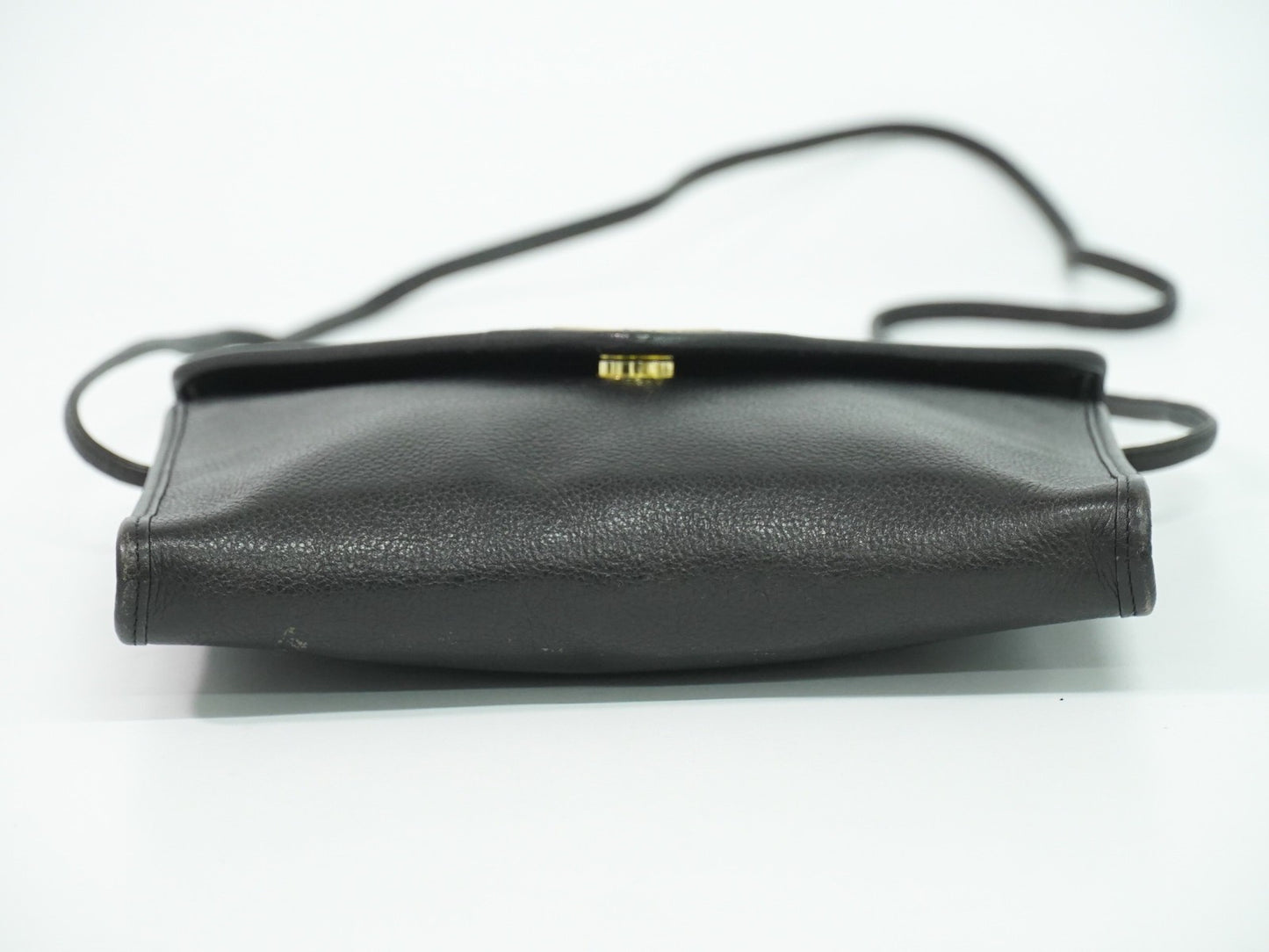 Saint Laurent Vintage Shoulder Bag Leather, BLACK, LEATHER, Shoulder bag