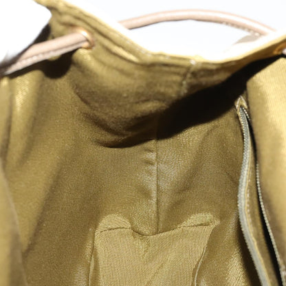 Salvatore Ferragamo Gancini Backpack Canvas, BEIGE, CANVAS, Backpack