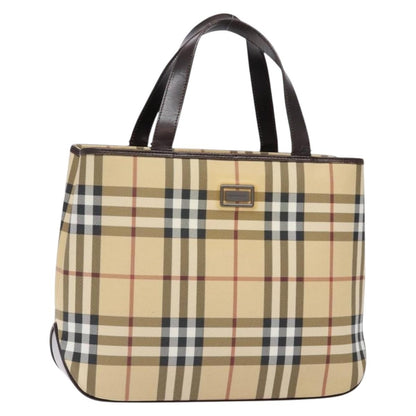 Burberry Vintage Tote Vintage Check Coated Canvas, BEIGE, CANVAS, Tote bag