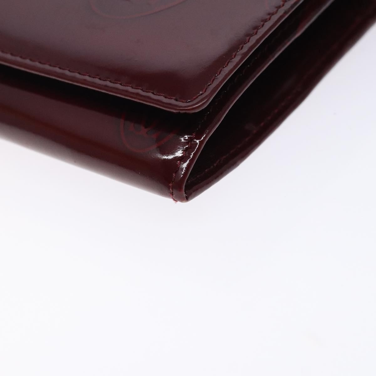 Cartier Happy Birthday Long Wallet Patent leather, BURGUNDY, PATENT_LEATHER, Wallets