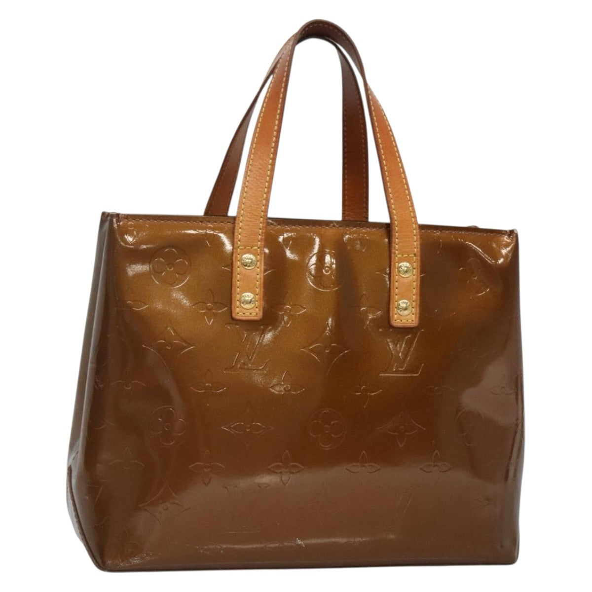 Louis Vuitton Reade Handbag Monogram Vernis, BROWN, PATENT_LEATHER, Handbag