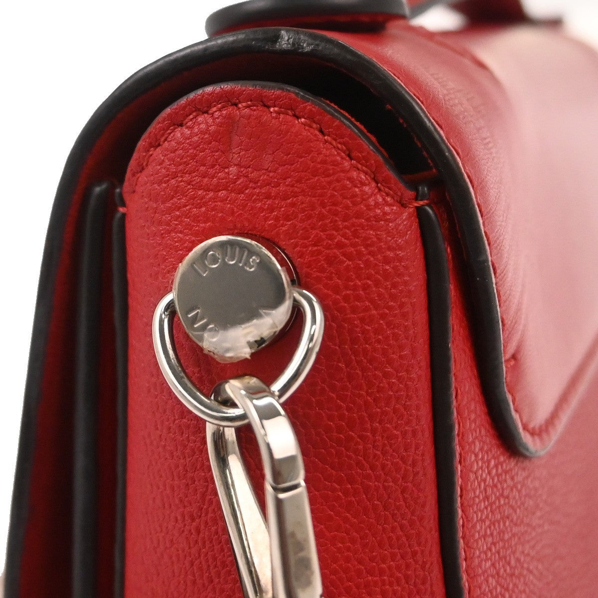 Louis Vuitton Very Messenger Monogram Leather, RED, LEATHER, Shoulder bag