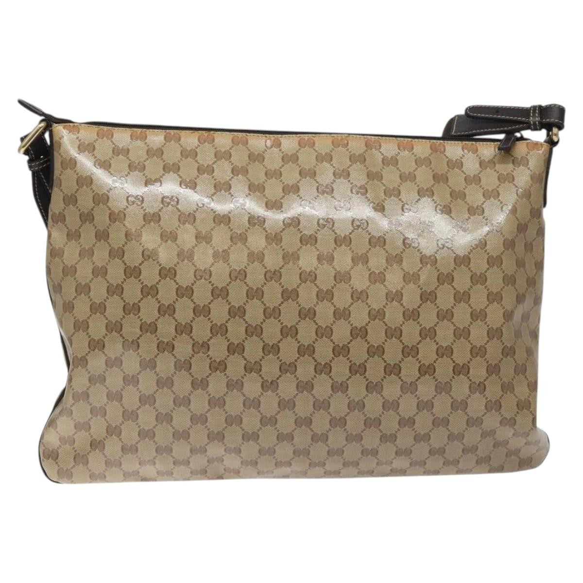 Gucci Flap Messenger Bag (Outlet) GG Coated Canvas, BEIGE, CANVAS, Shoulder bag