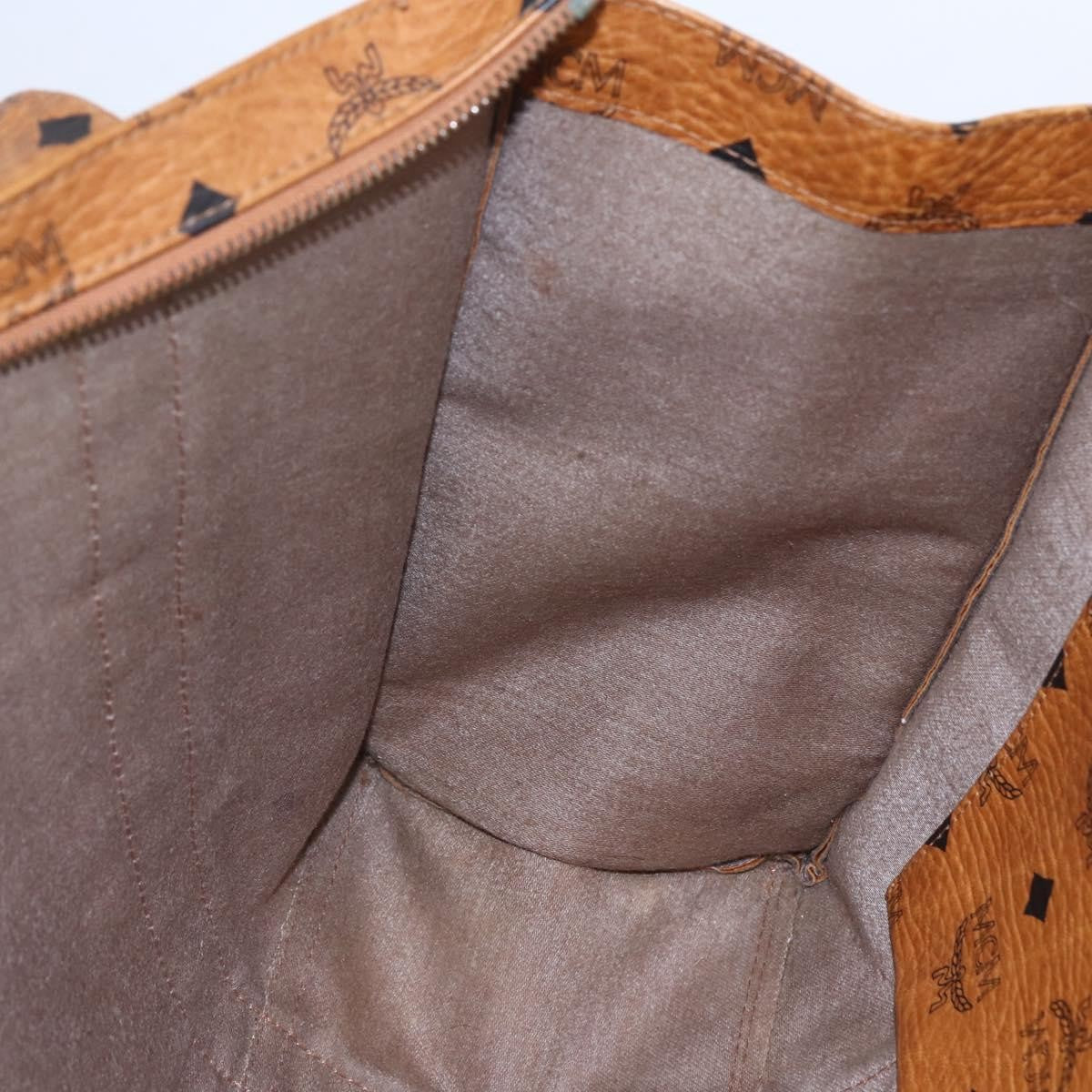 MCM Vintage Visetos Tote bag Canvas, BROWN, CANVAS, Tote bag