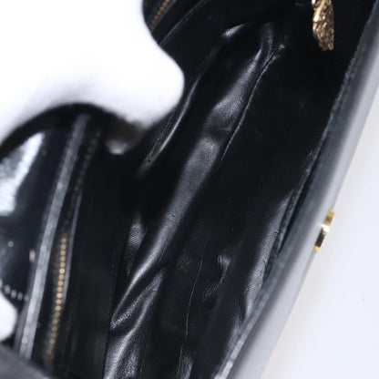 Gucci Vintage Flap Shoulder Bag Leather, BLACK, LEATHER, Shoulder bag