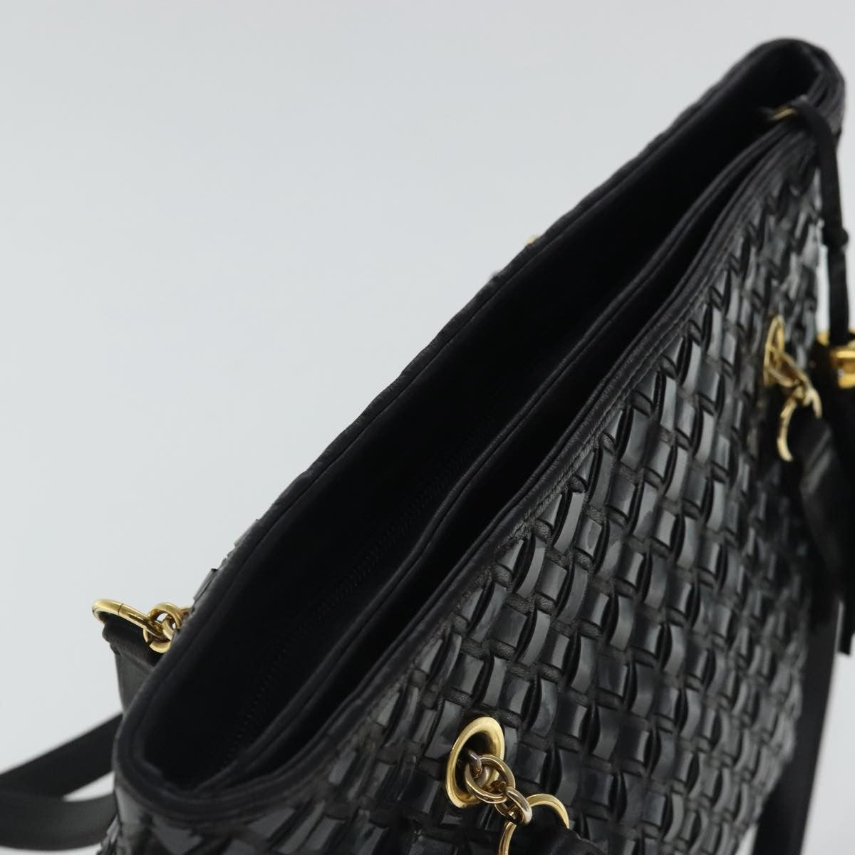 Bally Vintage Shoulder Bag Patent leather, Black, Patent Leather, Crossbody Bag