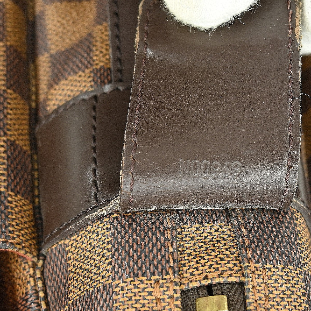 Louis Vuitton Naviglio Handbag Damier, BROWN, CANVAS, Shoulder bag