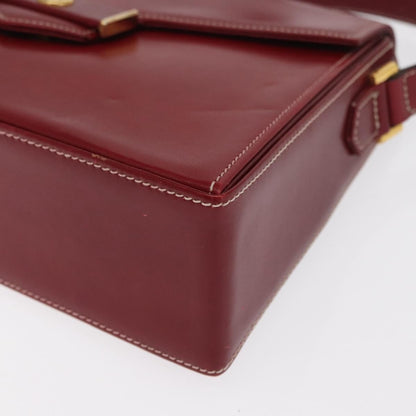 Christian Dior Vintage CD Logo Shoulder Bag Leather, RED, LEATHER, Shoulder bag