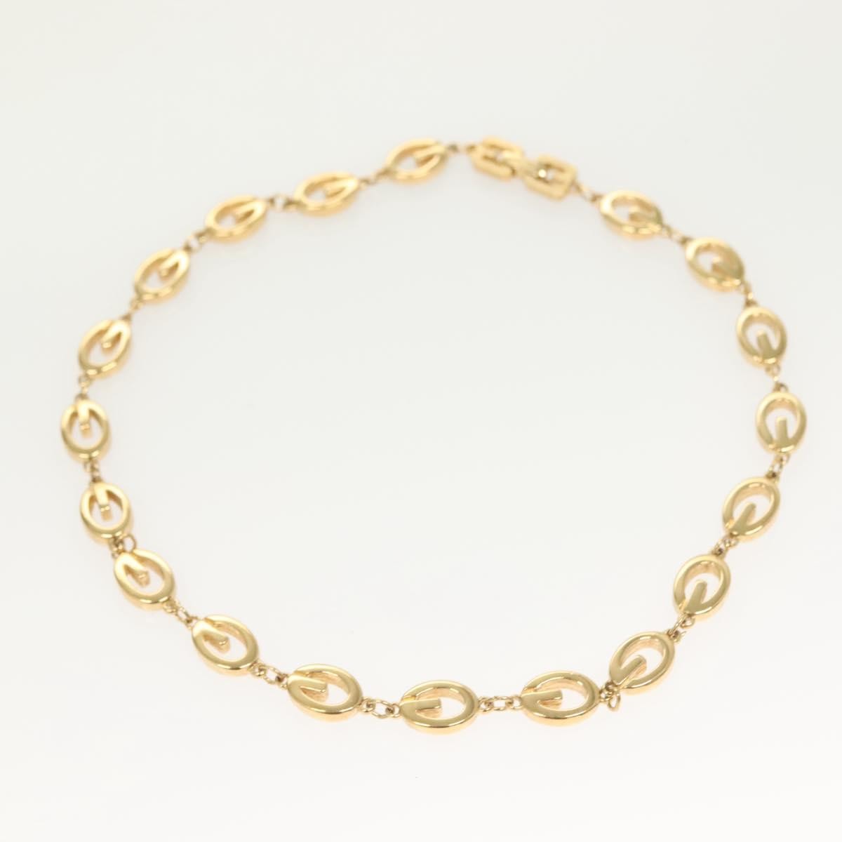 Givenchy Logo G Necklace Gold Plated, GOLD, METAL, Necklace