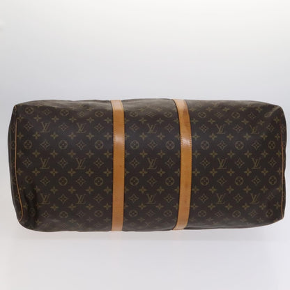 Louis Vuitton Keepall Bag Monogram Canvas, BROWN, CANVAS, Travel bag