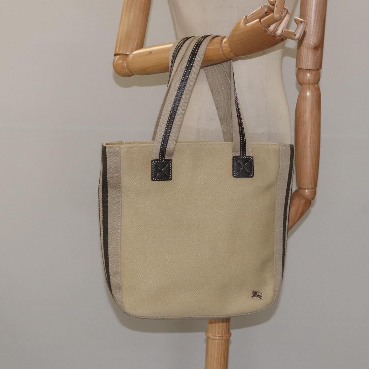 Burberry Blue Label Tote Bag Canvas, BEIGE, CANVAS, Tote bag