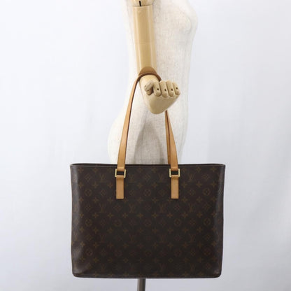 Louis Vuitton Luco Handbag Monogram Canvas, BROWN, CANVAS, Tote bag