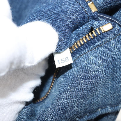 Prada Canapa Open Tote Denim, BLUE, CANVAS, Tote bag