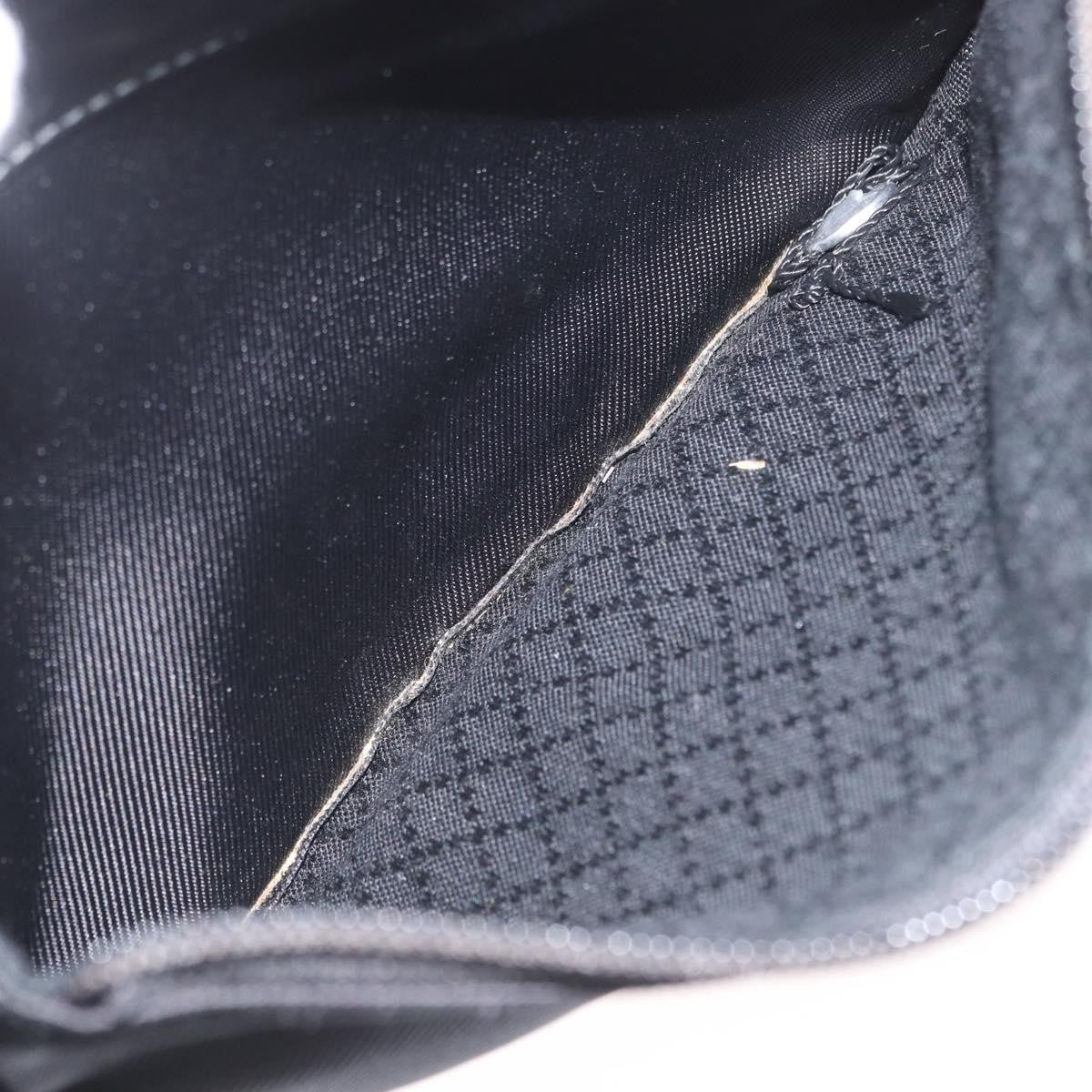 Gucci Vintage Bamboo Shoulder Bag Nylon, Black, Nylon, Shoulder Bag