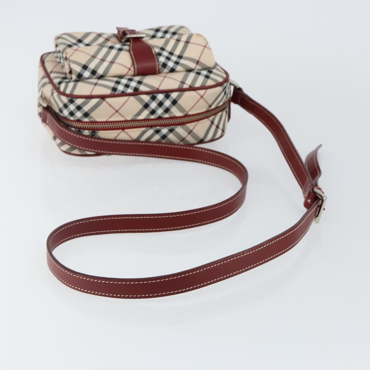 Burberry Nova Check Blue Label Canvas, BEIGE, CANVAS, Shoulder bag