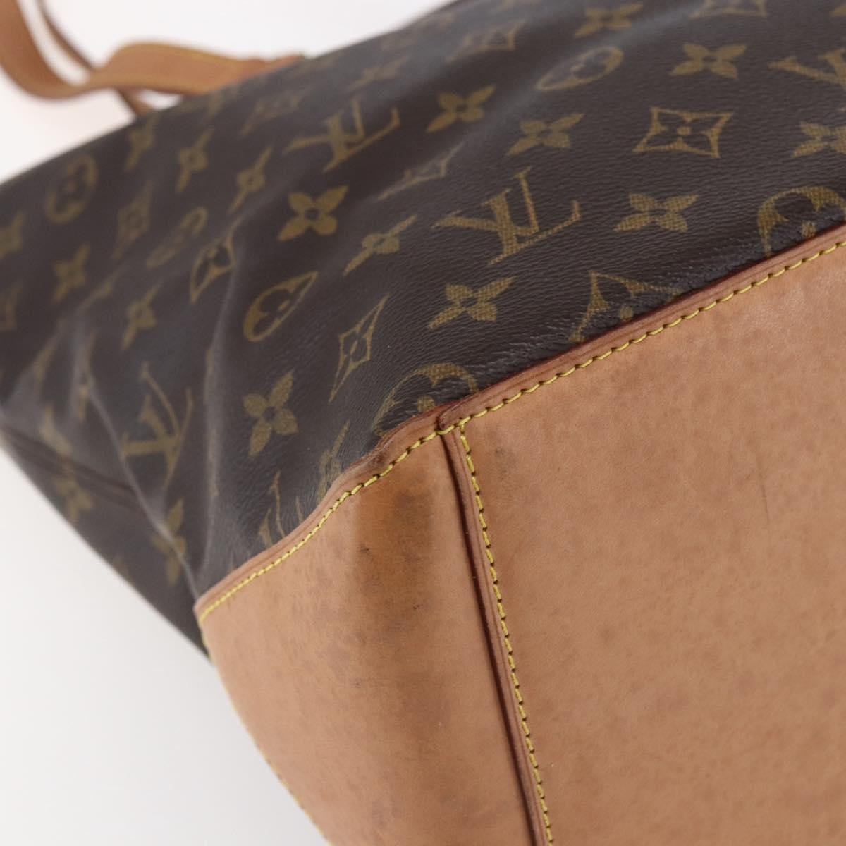 Louis Vuitton Cabas Mezzo Monogram Canvas, BROWN, CANVAS, Tote bag