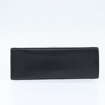 Salvatore Ferragamo Gancini Convertible Top Handle Bag Leather, BLACK, LEATHER, Handbag