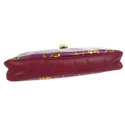Louis Vuitton Charms Pochette PVC Over Printed Silk, PINK, PVC, Clutche & pouche