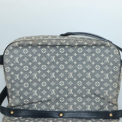 Louis Vuitton Saumur Handbag Monogram Idylle, GRAY, CANVAS, Handbag