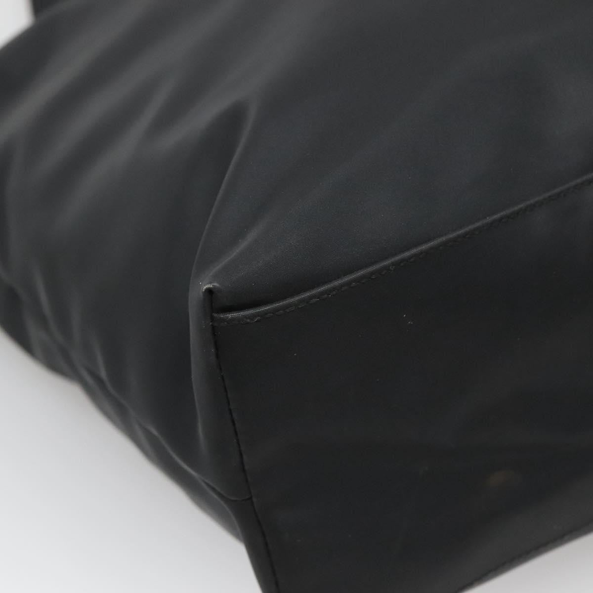 Salvatore Ferragamo Gancini Tote Nylon, BLACK, NYLON, Tote bag