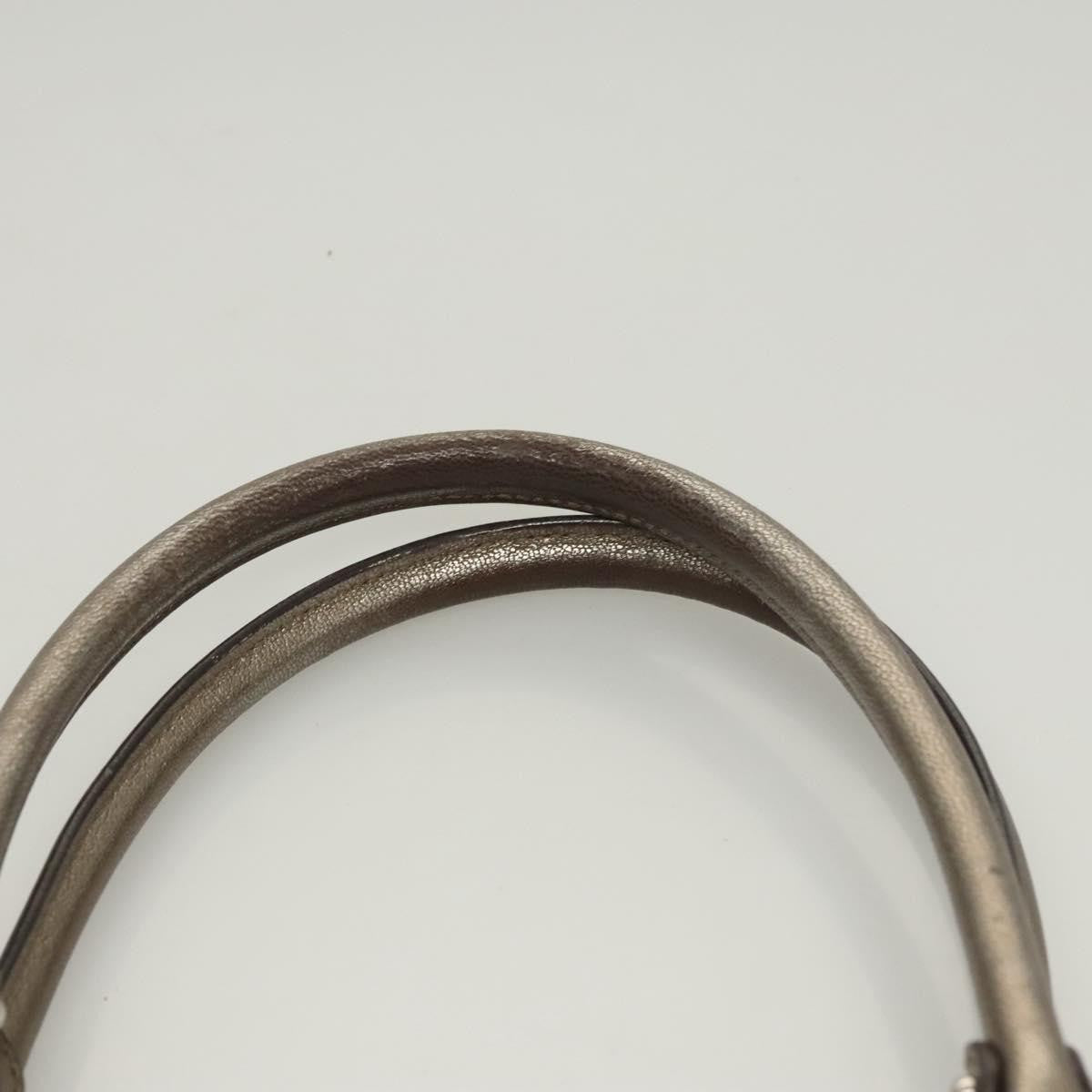 Salvatore Ferragamo Marisa Satchel Leather, GOLD, LEATHER, Handbag