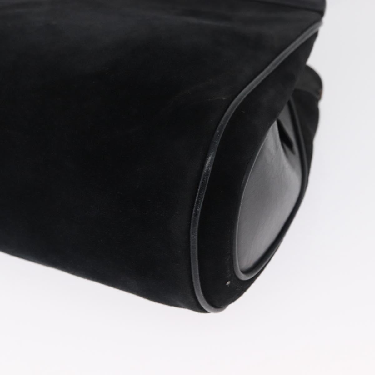 Gucci Vintage Handbag Suede, BLACK, SUEDE, Handbag