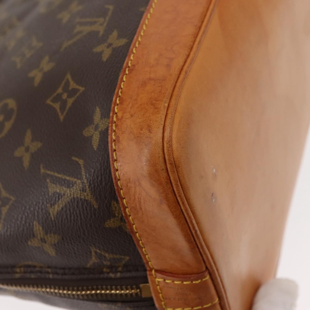 Louis Vuitton Vintage Alma Handbag Monogram Canvas, BROWN, CANVAS, Handbag