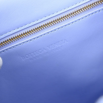 Bottega Veneta Clip Flap Bag Boucle with Crystals, BLUE, CANVAS, Shoulder bag